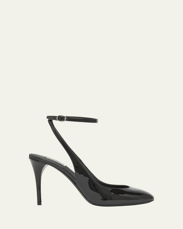 Patent Leather Slingback Pumps